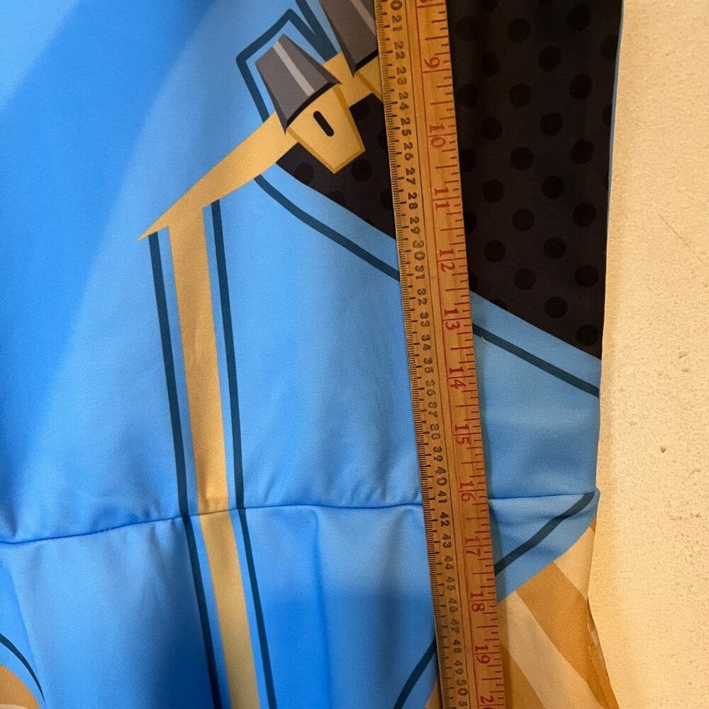 Overwatch Symmetra Dress Womens Medium Blue Sleeveless Pockets Cosplay Costume W - Picture 7 of 14